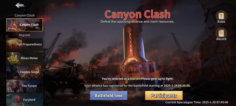 Canyon Clash Overview